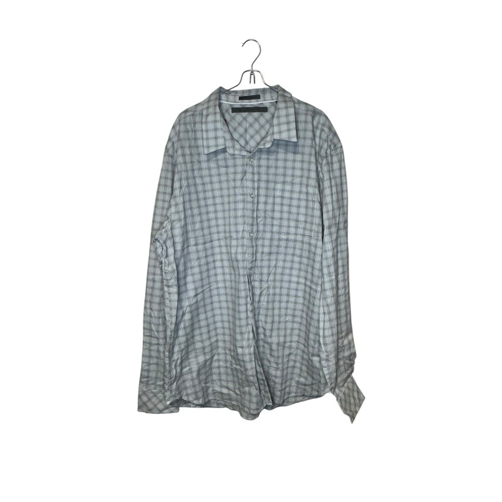 Sean John Mens Shirt Vintage Deadstock Plaid Hip Hop Streetwear Tailored 3XL NWT